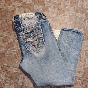 Rock Revival Women's Light Blue Easy Ankel Skinny Size 30